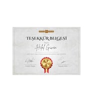 Siyah Beyaz Modern Gayrimenkul Sertifika