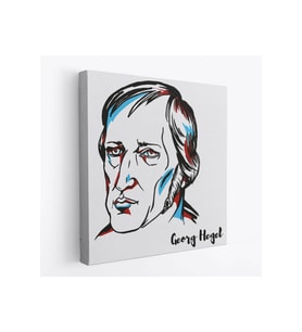Georg Wilhelm Friedrich Hegel Dekoratif Kanvas Tablo-5819