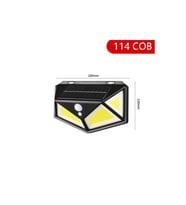 Hareket Sensörlü Bahçe Lambası 114 Led 3 Mod