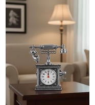 Nostaljik Telefon Tasarımlı Masa Saati Yüksek Sesli Alarm