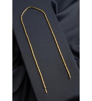 Hematit Doğal Taş Parlak Altın Sarı Silindir Kesim 2x8mm Dizi