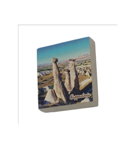 Kapadokya Baskılı Taş Magnet 5X5