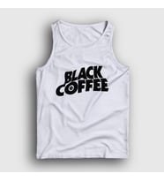 Presmono Unisex Beyaz Black Coffee Hediye Filtre Kahve Atlet 506963tt (Beyaz)