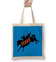 Texas Love Vintage Retro Bez Çanta Uzun Saplı