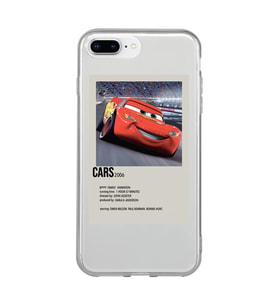 Iphone 7 Plus / 8 Plus Uyumlu Cars Mcqueen Desenli Şeffaf Telefon Kılıfı
