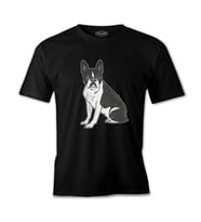 Hayvan - Köpek Terrier Siyah Erkek Tshirt