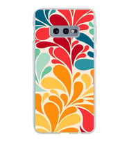 PrintiFy Samsung Galaxy S10e ile Uyumlu 1mm Slim Fit Retro Colors 5 Baskılı Şeffaf  Kılıf