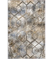 Eliana Home Baskılı, Yıkanabilir Kaymaz Taban Salon Halısı LNA1118 100x150 cm (Bej)
