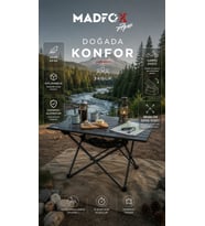 Madfox Apex Katlanabilir Alüminyum Kamp Masası (3 Kişilik)