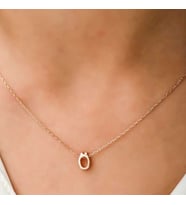 925 Ayar Gümüş Rose 3 Boyutlu Ö Harf Kadın Gümüş Kolye