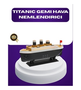Mey İthalat® Titanik Gemi Tasarımlı LED Işıklı Hava Nemlendirici Buhar Efektli Oda Difüzörü