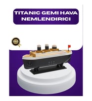 Mey İthalat® Titanik Gemi Tasarımlı LED Işıklı Hava Nemlendirici Buhar Efektli Oda Difüzörü