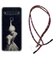 TCL 10L 10 Plus 10SE 20E 20SE 30 L7 Kılıf Boyun Asklı Rasta Silikon Star Woman 1332