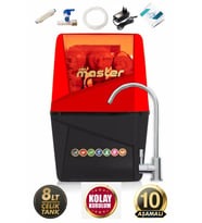 Master 10 Aşamalı Pompalı Master Membranlı Alkali Çelik Tanklı Su Arıtma Cihazı