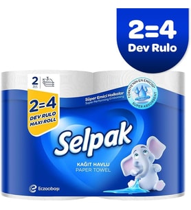 Kağıt Havlu Dev Rulo 2=4