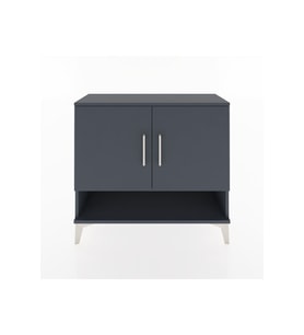 Arges Şifonyer 2 Raflı 2 Kapaklı 88x30x80 Antrasit-Antrasit