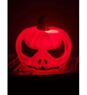 Halloween Cadılar B. Işıklı Balkabağı Beyaz10x8cm
