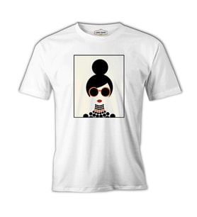 Girl by Circles Beyaz Erkek Tshirt