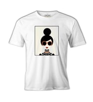 Girl by Circles Beyaz Erkek Tshirt
