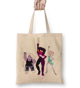 Steven Universe Amethyst Garnet Pearl Bez Çanta Uzun Saplı