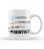Doctor Engineer Artist Dentist 34 Kupa Bardak Porselen