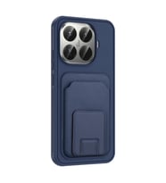 Xiaomi 15T Pro Kılıf TPU Malzemeli ve Deri Dokulu Şık NexaCard Premium Kapak (Lacivert)
