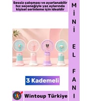#Vantilatör Gündelik Çanta Boy Seyahat Tipi Kompakt Taşınabilir Hafif Sessiz Çalışma Ev Ofis Yaz Ser