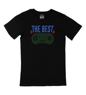 Yeşil The Best Gamer Siyah Tişört