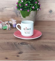 Eczane Teknikeri Türk Kahvesi Fincanı Pembe Tıp Bayramı Hediyesi