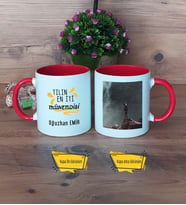 Mühendisler Günü Hediyesi Kupa Bardak Kırmızı Fotoğraflı En İyi Mühendis