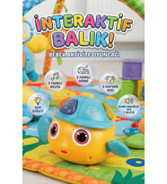 Eğitici Müzikli Işıklı İnteraktif Balık Bebek Aktivite Oyuncağı Ninnili Sesli Oyuncak