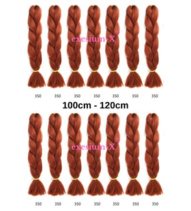 X-Pression Afrika Örgüsü Ve Rasta Için Sentetik Saç 100gr-350