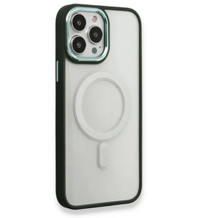 Durukar® iPhone 14 Pro Kılıf Room Magneticsafe Silikon - Köknar Yeşili