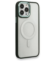 Durukar® iPhone 14 Pro Kılıf Room Magneticsafe Silikon - Köknar Yeşili