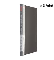 Bigpoint Sıkıştırmalı Dosya A4 Mat Siyah x 3 Adet