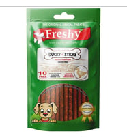 Freshy Ducky Sticks %95 Taze Ördek Etli Çubuk Köpek Ödülü 12 Cm 10 Adet (STD)