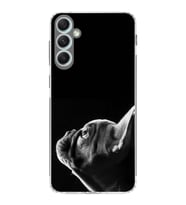 PrintiFy Samsung Galaxy A34 ile Uyumlu Köpek 1 Kamera Korumalı Şeffaf Kılıf