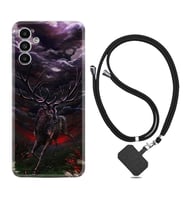 Samsung A23 A31 A32 A50 A51 A52 A53 A70 Kılıf Boyun Askılı Silikon Dark Deer 1786