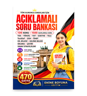 Tüm Almanca Sınavları İçin Açıklamalı Soru Bankası