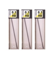 0.3 Kalem Ucu HB 60 mm 3 Paket 0,3 Min Kalem Uç Teknik Kalem Yedeği Mono Tombow HB 60 mm 3 Paket (Siyah)