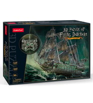 CubicFun Uçan Hollandalı Korsan Gemisi 3D Puzzle 360 Parça LED Iş