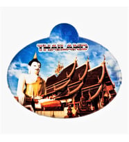Tayland Buda Temalı Oval Magnet (Karışık)