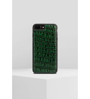 IPHONE 6 PLUS/8 PLUS / 7 PLUS DESENLİ  GREEN LEATHER KILIF