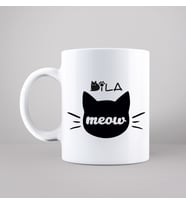 Meow Kedi Tasarımlı Kupa Kişiye Özel