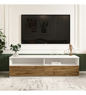TV Sehpası Optik Beyaz Kilim 144 cm