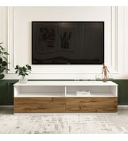 TV Sehpası Optik Beyaz Kilim 144 cm
