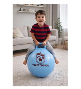 55 cm Lisanslı Trabzonspor Çocuk Plates Zıp Zıp Top 5684