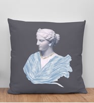 BK Gift Modern Art Tasarımlı Antrasit Kırlent Yastık, Arkadaşa Hediye, Ev Dekorasyonu, Ev Hediyesi-1
