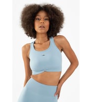 Maraton SlimFit Kadın Atlet Yaka Mavi Bra