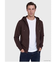LCWAIKIKI Classic Mürdüm Kapüşonlu Erkek Fermuarlı Sweatshirt